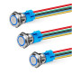 12MM Push Bottom - Led Switch - 15CM WIRE  - LATCHING - WK-PBS12X - AZLED